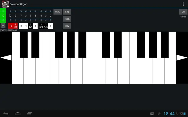 Drawbar Organ android App screenshot 0