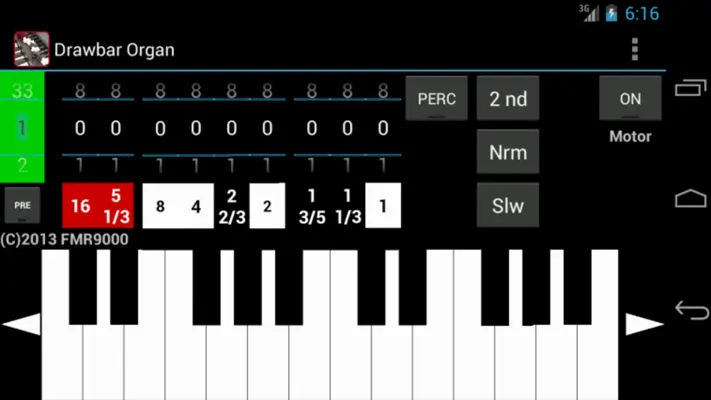 Drawbar Organ android App screenshot 1